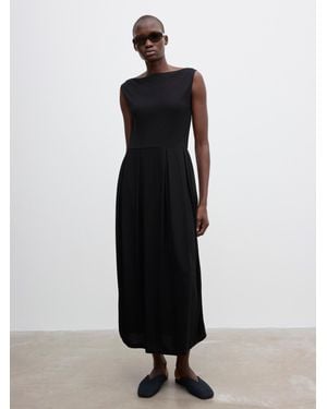 House of Dagmar Square Neck Dress - Blue