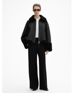 House of Dagmar Short Shearling - Black