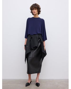 House of Dagmar Jersey Kimono Top - Blue