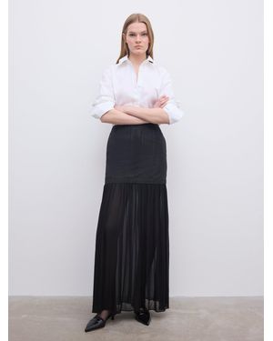 House of Dagmar Jacquard Maxi Skirt - White