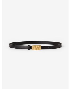 House of Dagmar Buckle Belt - White