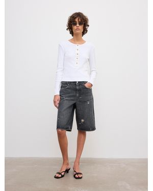 House of Dagmar Baggy Fit Shorts - Grey