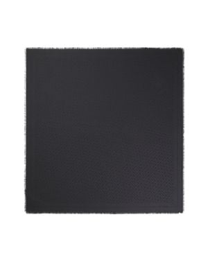 BOSS Monogram-Jacquard Scarf - Black