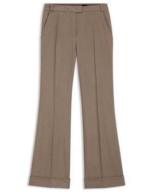 BOSS Flared-Fit Trousers - Brown