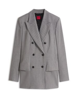 HUGO Regular-Fit Hourglass Blazer - Grey