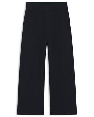 BOSS Regular-Fit Trousers With Knitted Darts - Blue