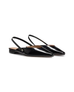 BOSS Slingback Ballerina Court Shoes - Black