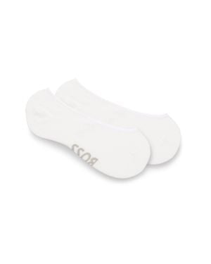 BOSS Two-Pack Of Invisible Socks - White