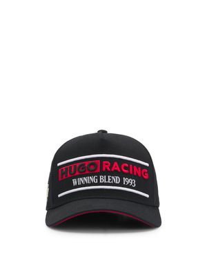 HUGO Cotton-Twill Cap With Racing Logo - Red