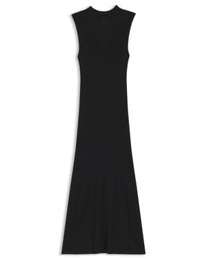 HUGO Ribbed Dress With Colour-Blocked Effect - Black