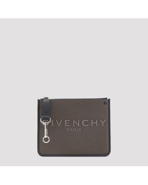 Givenchy Mini Zip Pouch Handbag - Grey