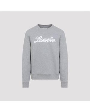 Lanvin Embroidered Logo Sweatshirt - Grey
