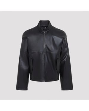 Bottega Veneta Bottega Vnetea Leather Jacket - Black