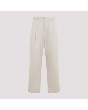 Frankie Shop Cotton Chino Trousers For - White