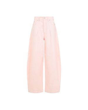 Jacquemus Oval Tapered Cotton Trousers - Pink