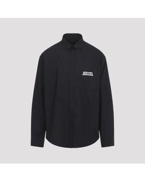 Balenciaga Ls Large Fit Shirt - Blue