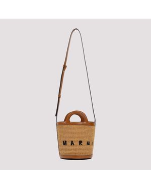Marni Tropicalia Mini Bucket Bag Unica - Natural