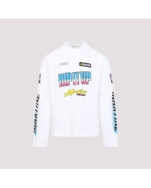 Martine Rose Rose Funnel Neck T-Shirt - White