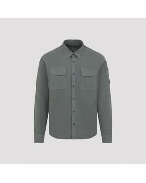 C.P. Company Organic Gabardine Shirt - Grey