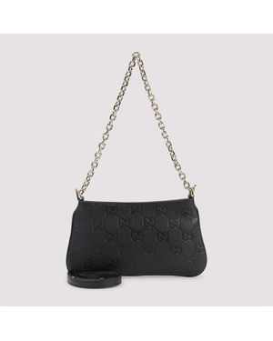 Gucci Gg Emblem Mini Bag Unica - Black