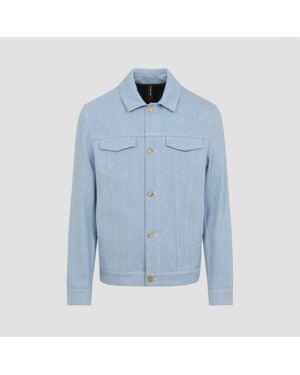 Kiton Light Cotton Jacket - Blue
