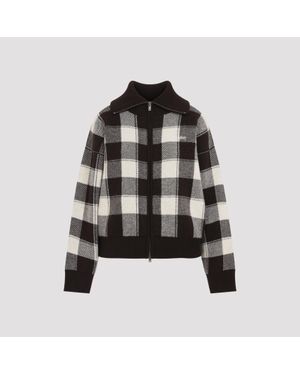 Golden Goose Afterdark Oatmilk Rachelle Wool Cardigan - Black