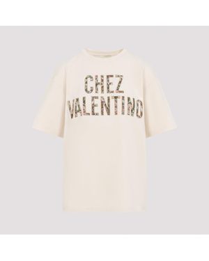 Valentino Cotton T-Shirt - Natural