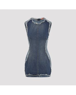 Acne Studios Cotton Mini Dress - Blue