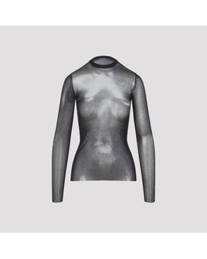 Jean Paul Gaultier Body Dust Top - Grey