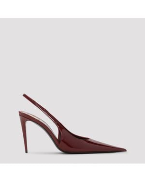 Saint Laurent Guermantes Court Shoes - Red