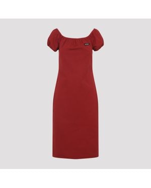 Miu Miu Midi Dresses - Red