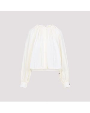 Co. Milk Gathered Shirt - White