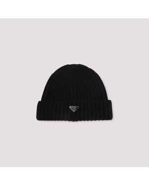 Prada Virgin Wool Hat - Black