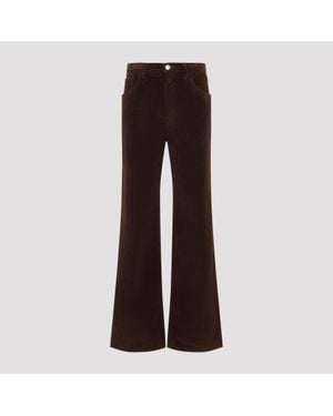 Marni Five Pocket Flared Leg Penats - Brown