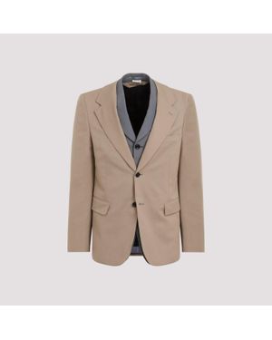 Comme des Garçons Classic Wool Jacket For - Brown