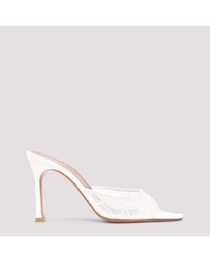AMINA MUADDI Alexa Lace Slipper 95 Lace - Pink