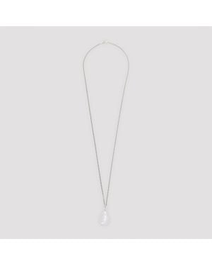 Phoebe Philo Pebble Necklace - White