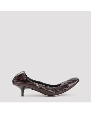 Phoebe Philo Low Pucker 45 Court Shoes - Brown