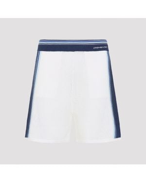 CASABLANCA Mesh Stripe Shorts - Blue
