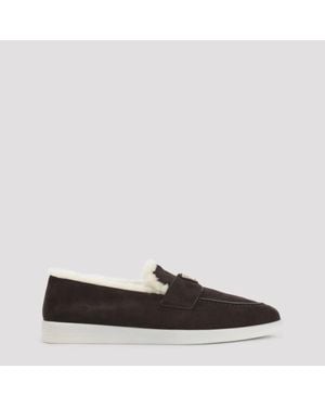 Prada Calf Leather Loafers - Black
