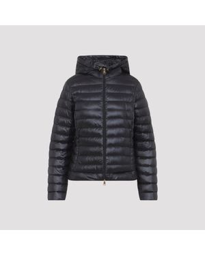 Moncler Hooded Down Puffer Jacket With Polyamide Shell - Black