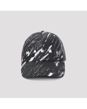 Marni Classic Cotton Hat For - Black