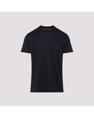 Giorgio Armani Silk T-Shirt - Black