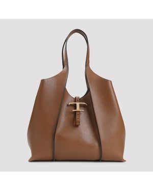 Tod's T Timeless Medium Shoulder Bag - Brown