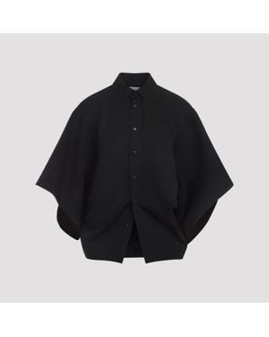 Bottega Veneta Wool Twill Shirt - Black