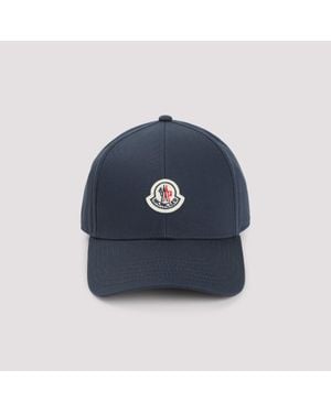 Moncler Logo Patch Cap - Blue