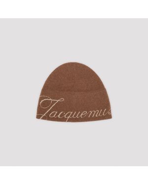 Jacquemus Le Bonnet Atelier Wool Cashmere Beanie - Brown