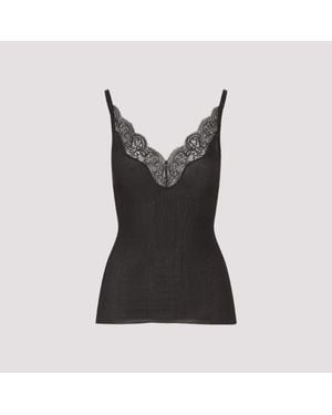 Saint Laurent Silk Tank Top - Black