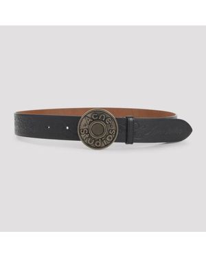 Acne Studios Calf Leather Belt - Black