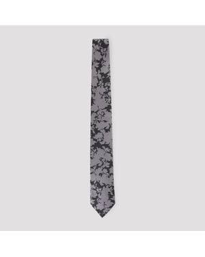 Dries Van Noten Silk Tie - Grey